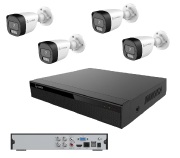 KIT GRAV GAREN XVR 4CH + 4 CAMERA ANALOGICA BULLET FC 2.8MM