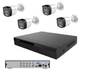 KIT GRAV GAREN XVR 8CH + 4 CAMERA ANALOGICA BULLET IR 2.8MM