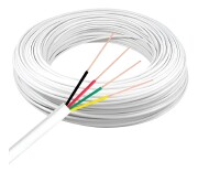 CABO ALARME 4 VIAS BRANCO 100MT