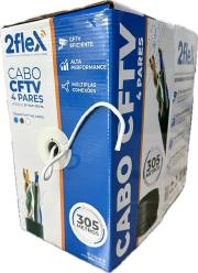 CABO DE REDE CMX 4PARES CCA 305MTS 2FLEX BRANCO