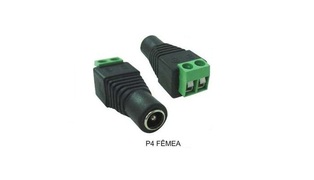 CONECTOR P4 BORNE FEMEA CFTV