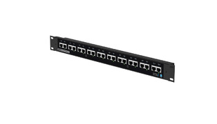 JFA PATCH PANEL 10 PORTAS 10/100/1000 GIGA 12 A 48V