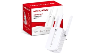 ROTEADOR REPETIDOR MERCUSYS UNIVERSAL WIFI MW300RE 300MBPS